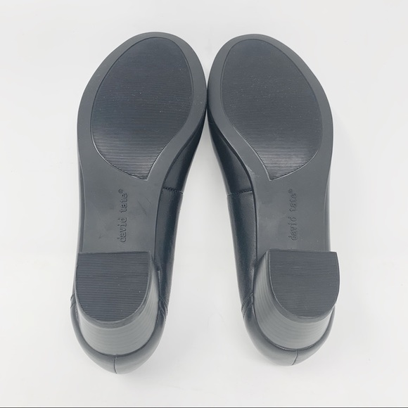 New pair of David Tate Madera Black Lambskin Shoes - Picture 5 of 5